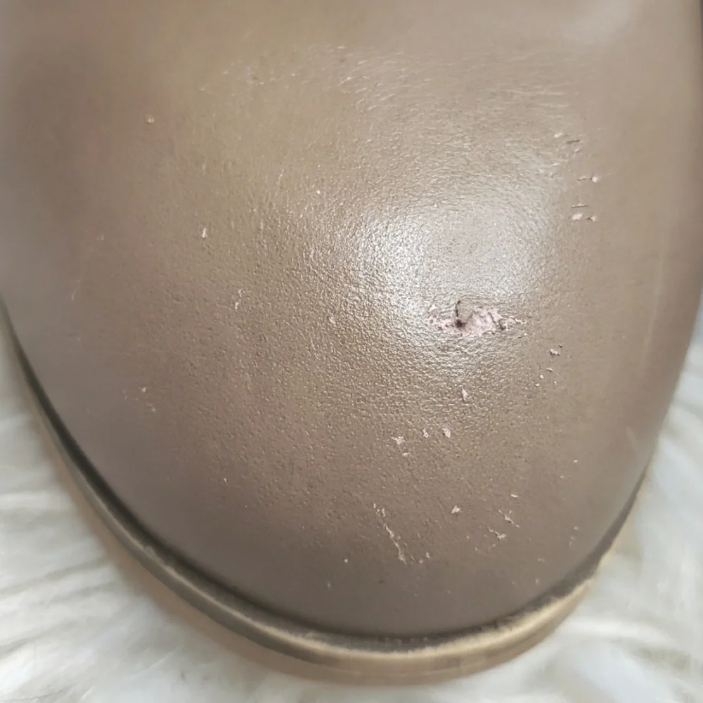 Report Osprey Taupe Belted High Heel Ankle Boots 9